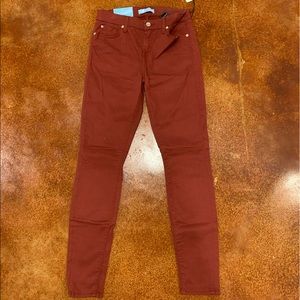 NWT 7 for all mankind the ankle skinny Blair denim size 26 Copper color